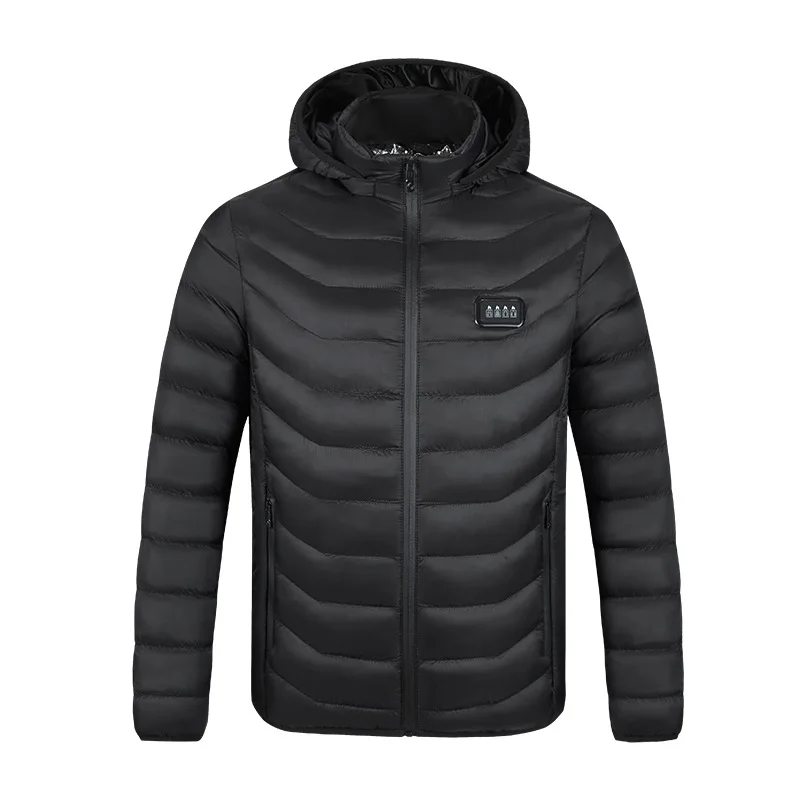 New Men Winter 23 Zone Heating Four Control Switch Outdoor Cold Protection And Warmth Detachable Hat Cotton Coat(No Power Bank)