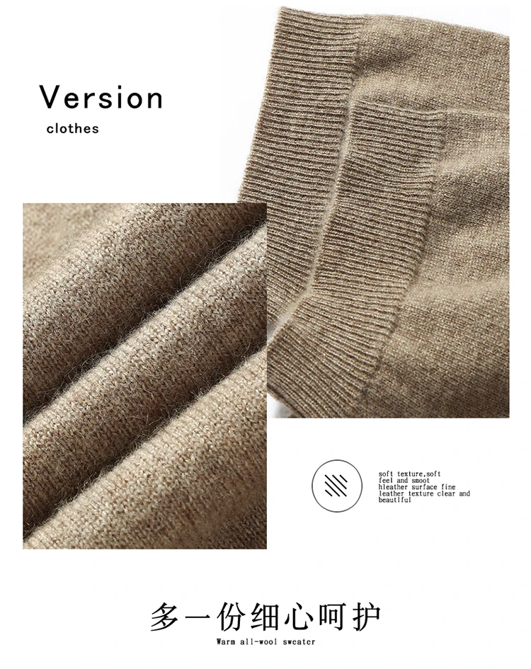 100% Cashmere Short Sleeve Soft Knit Sweater Chic Spring Summer Men's POLO-Neck Pullover Basic Smart Casual Pullover Solid Tops