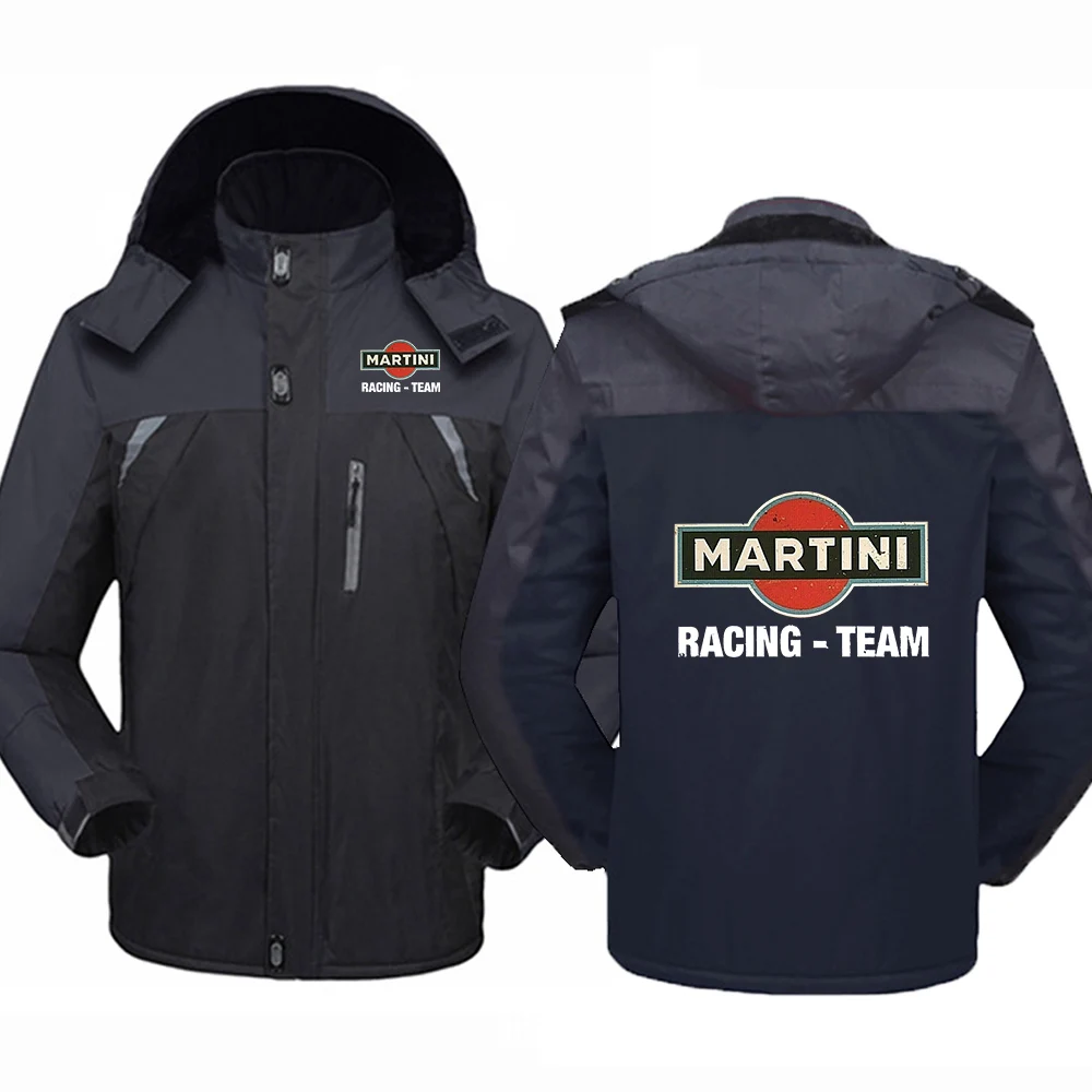 2025 Autumn And Winter Man's Martini Racing Logo Print Popula Leisurer Cold-Proof Jacket Warm Zipper Hoodies High Quality Coat