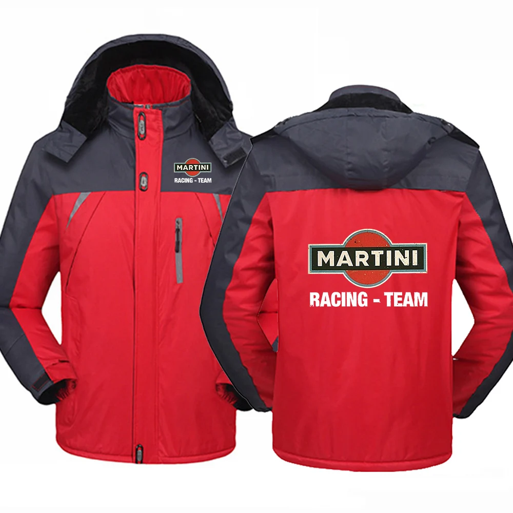 2025 Autumn And Winter Man's Martini Racing Logo Print Popula Leisurer Cold-Proof Jacket Warm Zipper Hoodies High Quality Coat