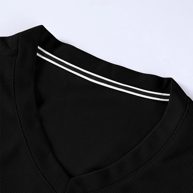 2025 New Men's Casual Fashion Simple V-neck Short Sleeved T-shirt Summer Comfortable Breathable Versatile Top