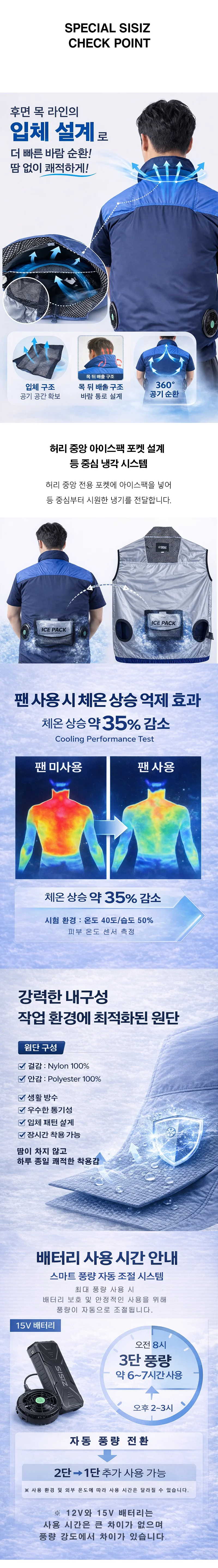 Sisiz Sisiz Cooling Vest with Black 28V Strong Wind Battery Set