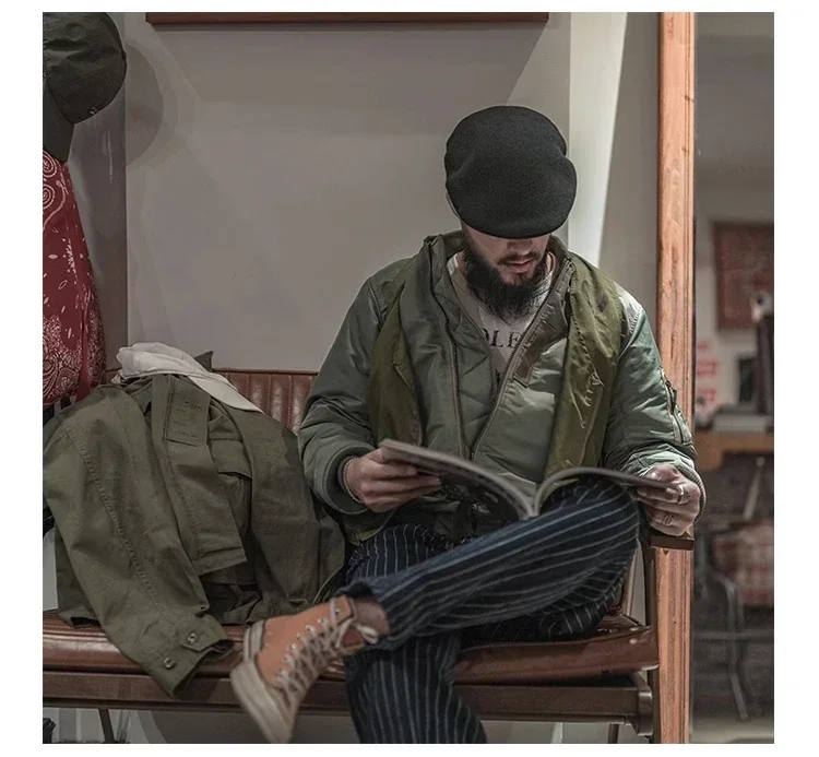 MA-1 Bomber Jacket Trendy Military-Style Waterproof Autumn Winter Jacket MA-1 Combat Flying Jacket