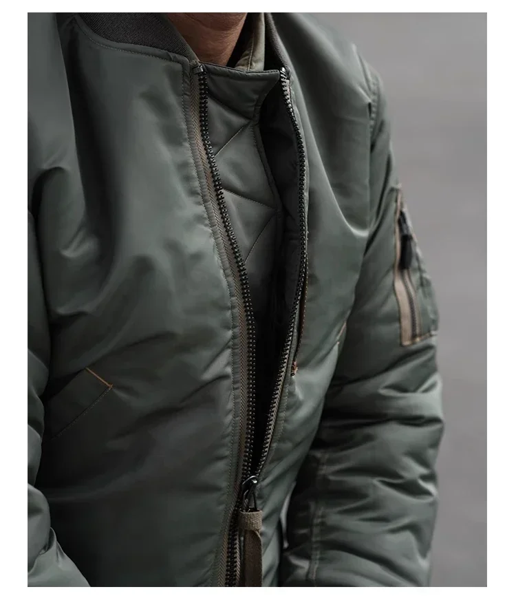 MA-1 Bomber Jacket Trendy Military-Style Waterproof Autumn Winter Jacket MA-1 Combat Flying Jacket
