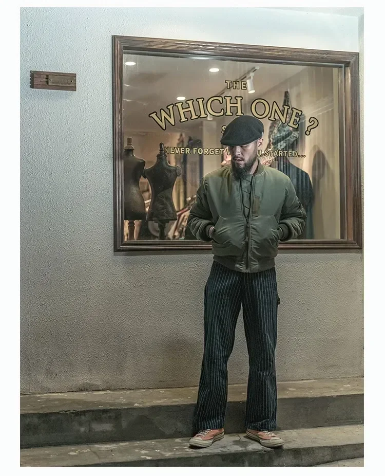 MA-1 Bomber Jacket Trendy Military-Style Waterproof Autumn Winter Jacket MA-1 Combat Flying Jacket