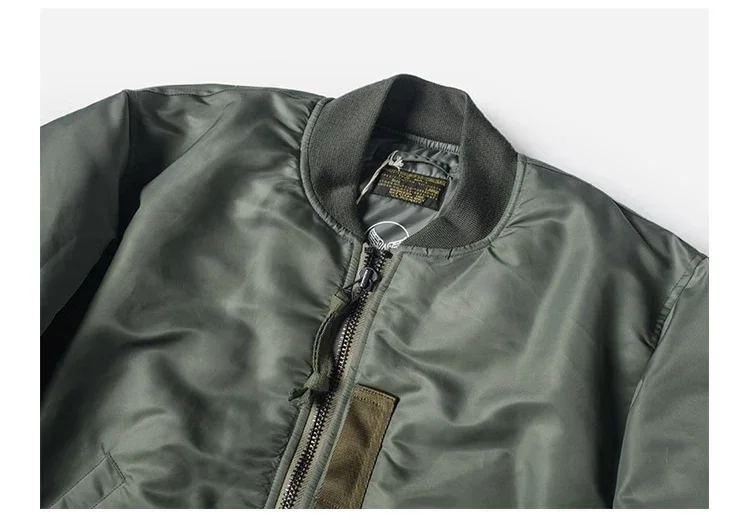 MA-1 Bomber Jacket Trendy Military-Style Waterproof Autumn Winter Jacket MA-1 Combat Flying Jacket