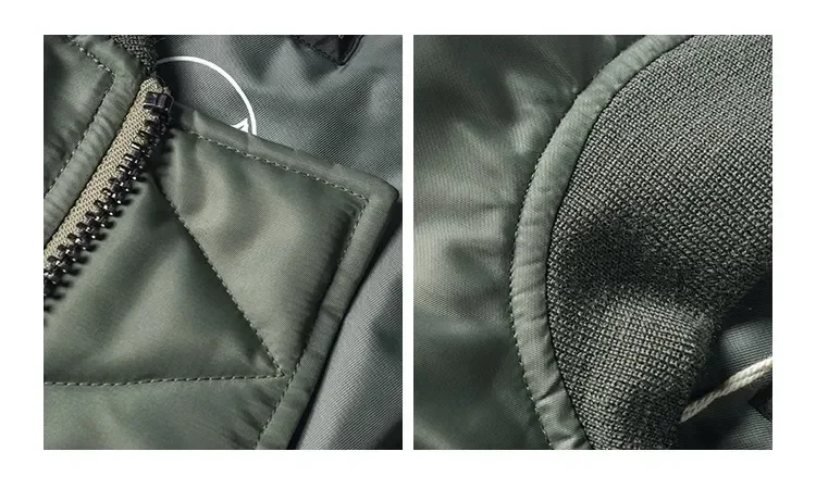 MA-1 Bomber Jacket Trendy Military-Style Waterproof Autumn Winter Jacket MA-1 Combat Flying Jacket