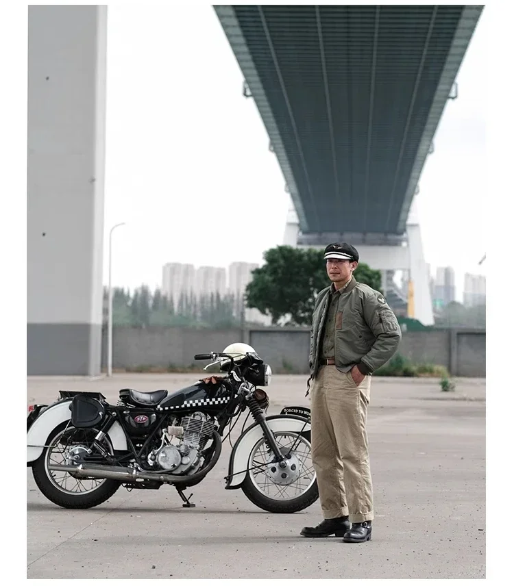MA-1 Bomber Jacket Trendy Military-Style Waterproof Autumn Winter Jacket MA-1 Combat Flying Jacket
