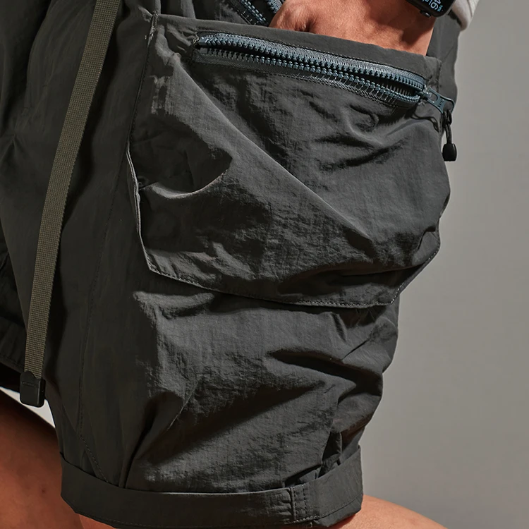 Summer New American Outdoor Quick Dry Cargo Shorts Men's Fashion Pure Cotton Washed Loose Multi-pocket Casual Five-point Pants