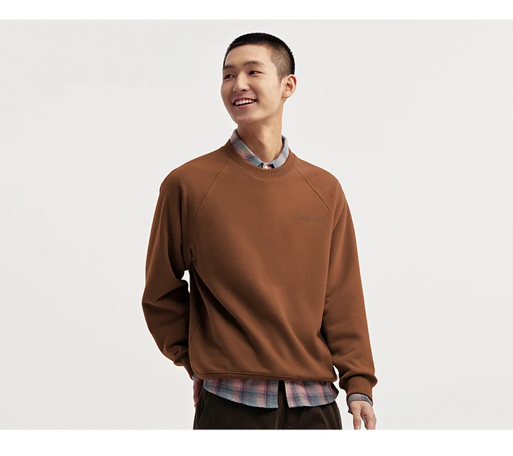 Semir Sweater Men 2026 New Spring Heating Bacteriostatic Fleece Inner Wear Top Fashion Printed
