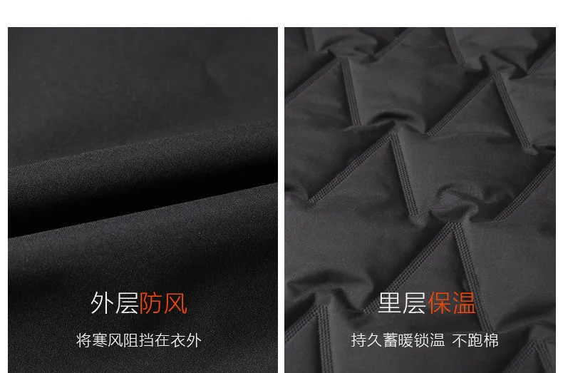2024 Autumn and Winter New Fashion Trend Thick Warm Hooded Cotton-Padded Jacket Men's Casual Loose Comfortable Plus Size Coat