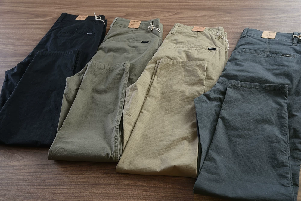 Summer New American Retro Thin Straight Leg Quick-drying Casual Pants Fashion Simple Breathable Loose Ankle-length Trousers