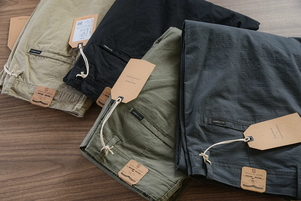 Summer New American Retro Thin Straight Leg Quick-drying Casual Pants Fashion Simple Breathable Loose Ankle-length Trousers