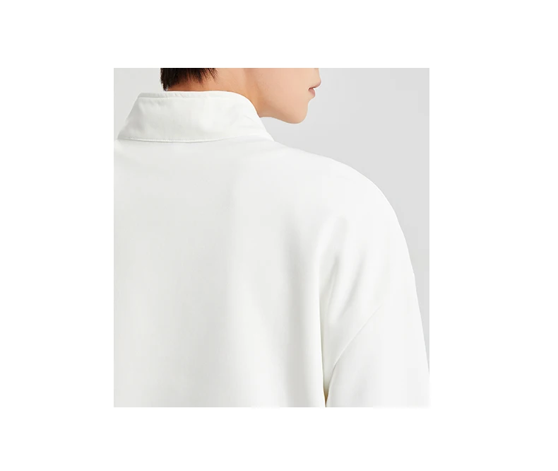 Large Size Men's Sweatshirts M-8XL Autumn Stand-up Collar Half-zipper Solid Color Long-sleeved Oversize Outdoor Sports Pullover