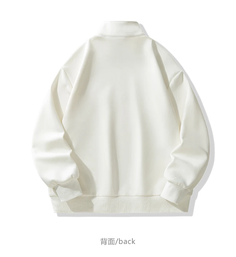 Large Size Men's Sweatshirts M-8XL Autumn Stand-up Collar Half-zipper Solid Color Long-sleeved Oversize Outdoor Sports Pullover