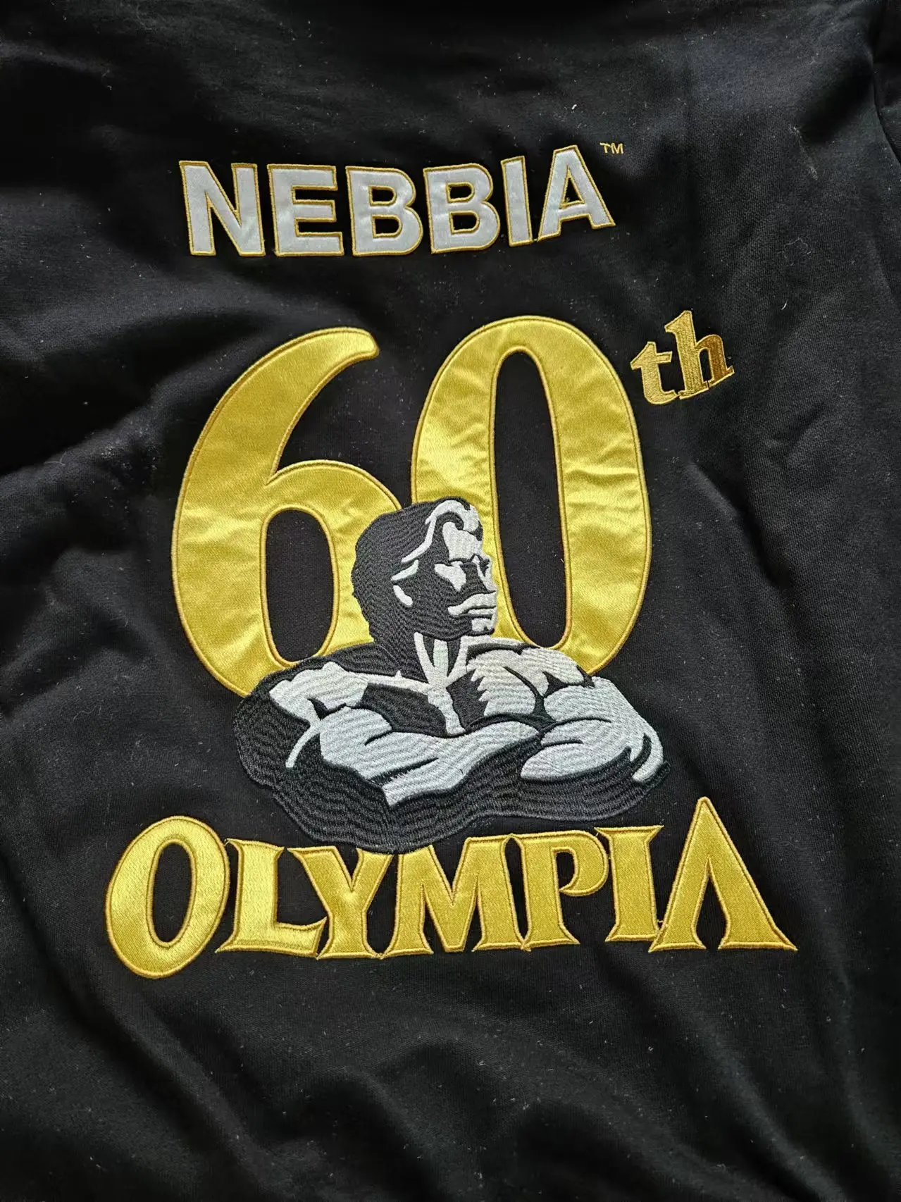 2025 Latest 60th Anniversary Olympia Embroidered Hoodie Sweater Fitness Bodybuilding Athlete