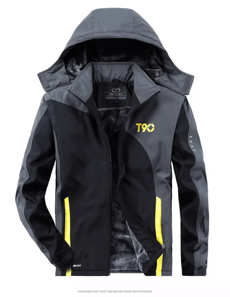 Autumn Winter Tracksuit Men Sets Sportswear Thick Warm Plus Velvet Sport Suit Hoodies+Sweatpants Men Brand Clothing Sweat Suit