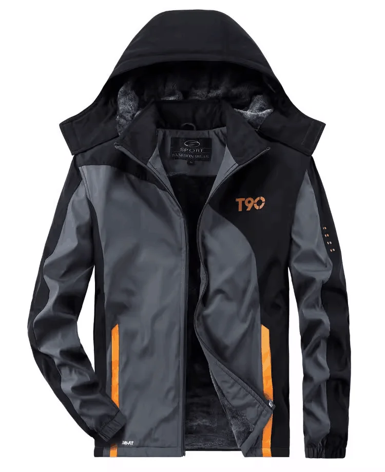Autumn Winter Tracksuit Men Sets Sportswear Thick Warm Plus Velvet Sport Suit Hoodies+Sweatpants Men Brand Clothing Sweat Suit