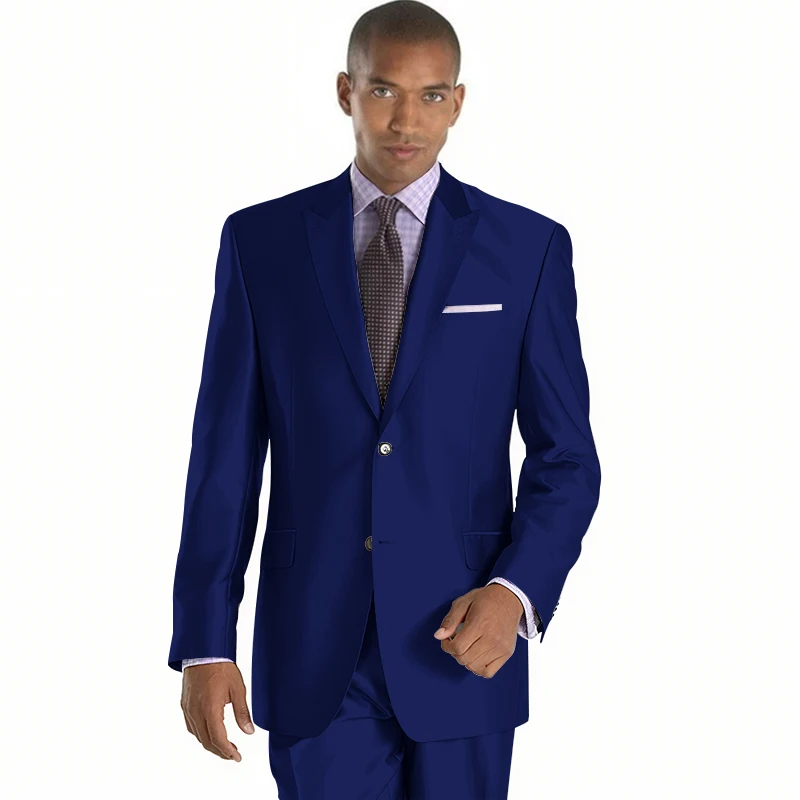 2022 New Arrival Mens Suits Groomsmen Peak Lapel Groom Tuxedos Shiny Silver Wedding Best Man Suit