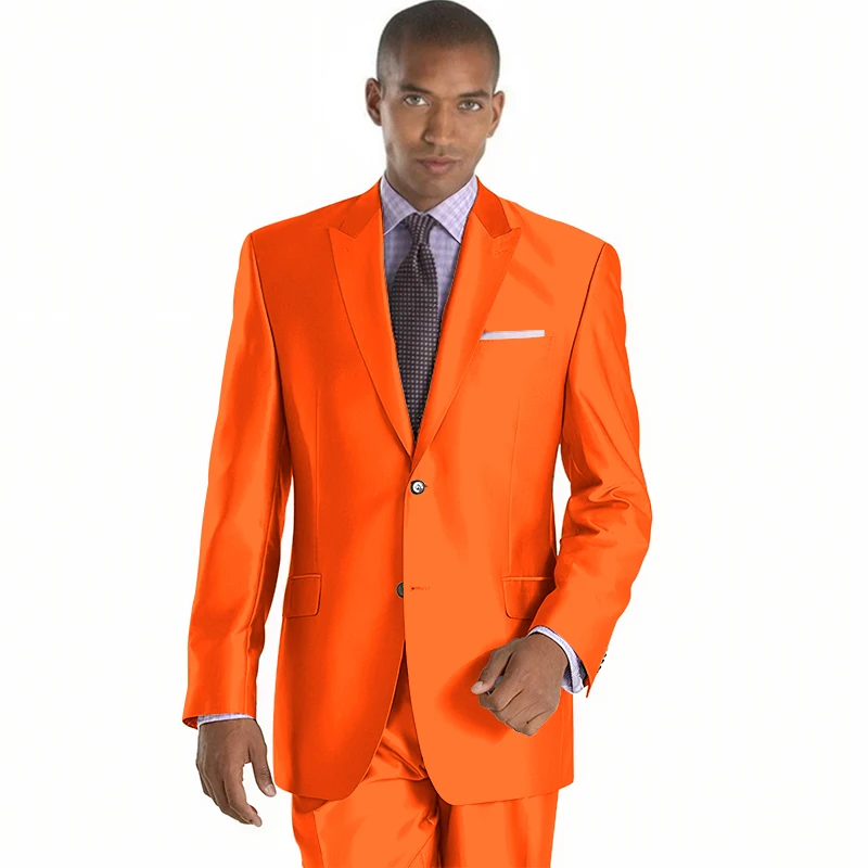 2022 New Arrival Mens Suits Groomsmen Peak Lapel Groom Tuxedos Shiny Silver Wedding Best Man Suit
