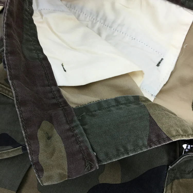 Summer New American Retro Heavyweight Camouflage Cargo Shorts Men's Pure Cotton Washed Loose Multi-pocket Casual 5-point Pants