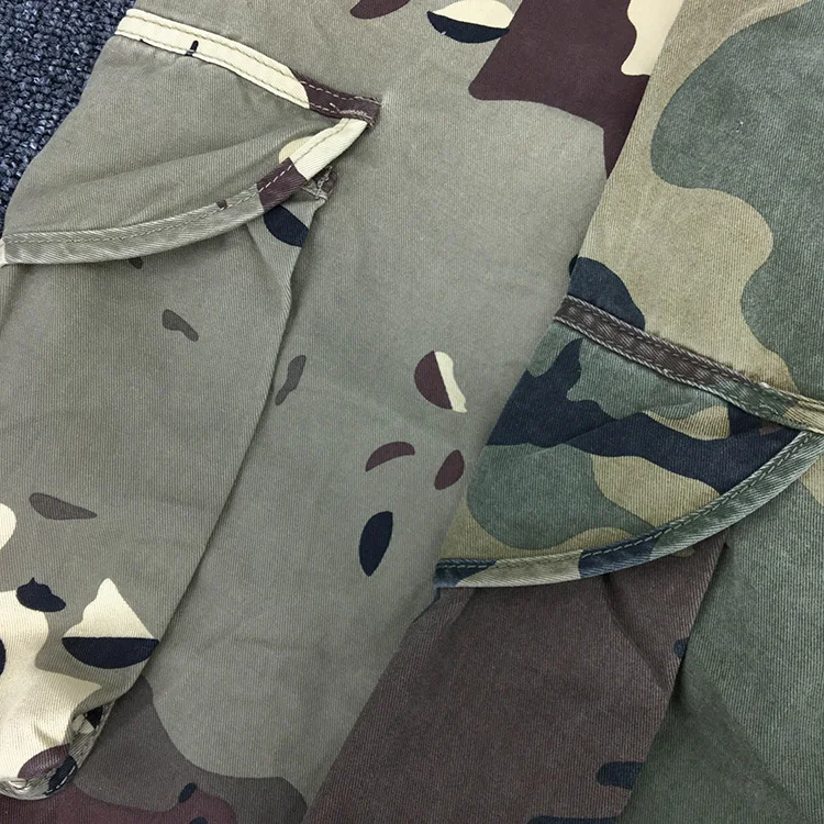 Summer New American Retro Heavyweight Camouflage Cargo Shorts Men's Pure Cotton Washed Loose Multi-pocket Casual 5-point Pants