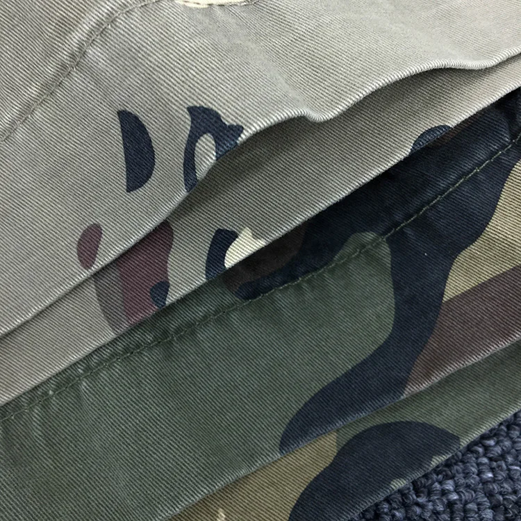 Summer New American Retro Heavyweight Camouflage Cargo Shorts Men's Pure Cotton Washed Loose Multi-pocket Casual 5-point Pants
