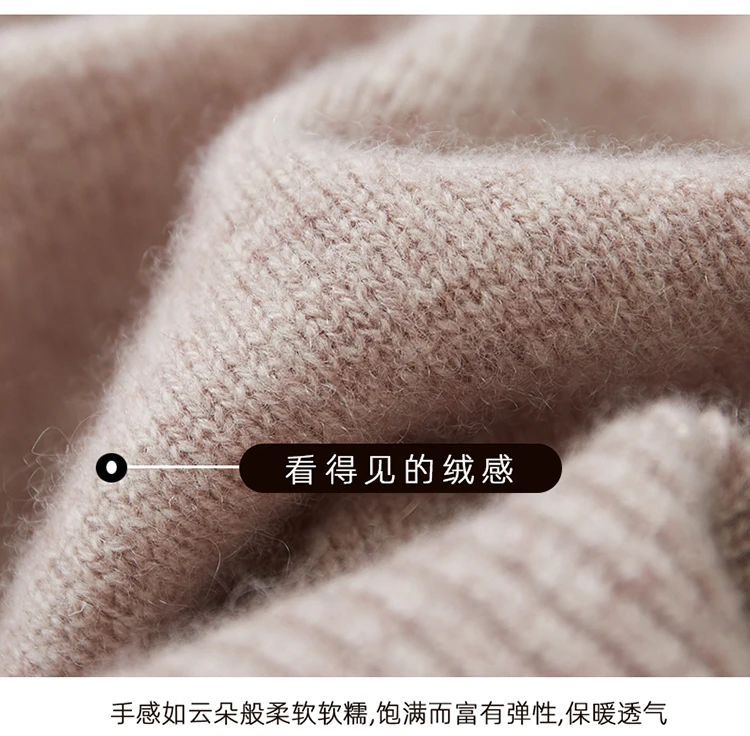 LHZSYY Men's V-Neck Cashmere Sweater 23Autumn Winter New Thick Solid Pullovers Loose Knit Base Shirt Business Casual Jacket Tops