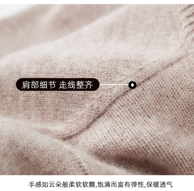 LHZSYY Men's V-Neck Cashmere Sweater 23Autumn Winter New Thick Solid Pullovers Loose Knit Base Shirt Business Casual Jacket Tops