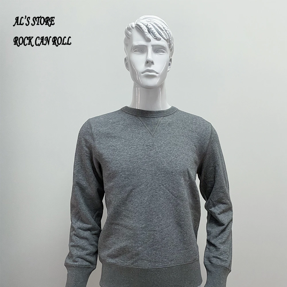 AL6163 Super Quality Heavy Thick Pullover Mans Big Cozy Flexible 400g 14.1oz Cotton Warm Shirt