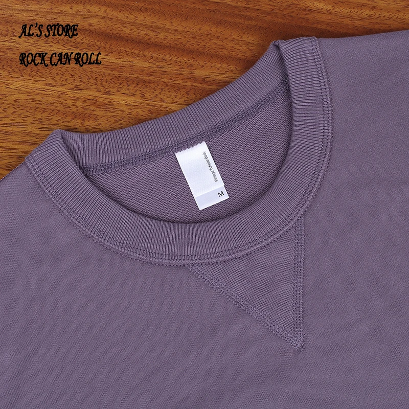 AL6163 Super Quality Heavy Thick Pullover Mans Big Cozy Flexible 400g 14.1oz Cotton Warm Shirt