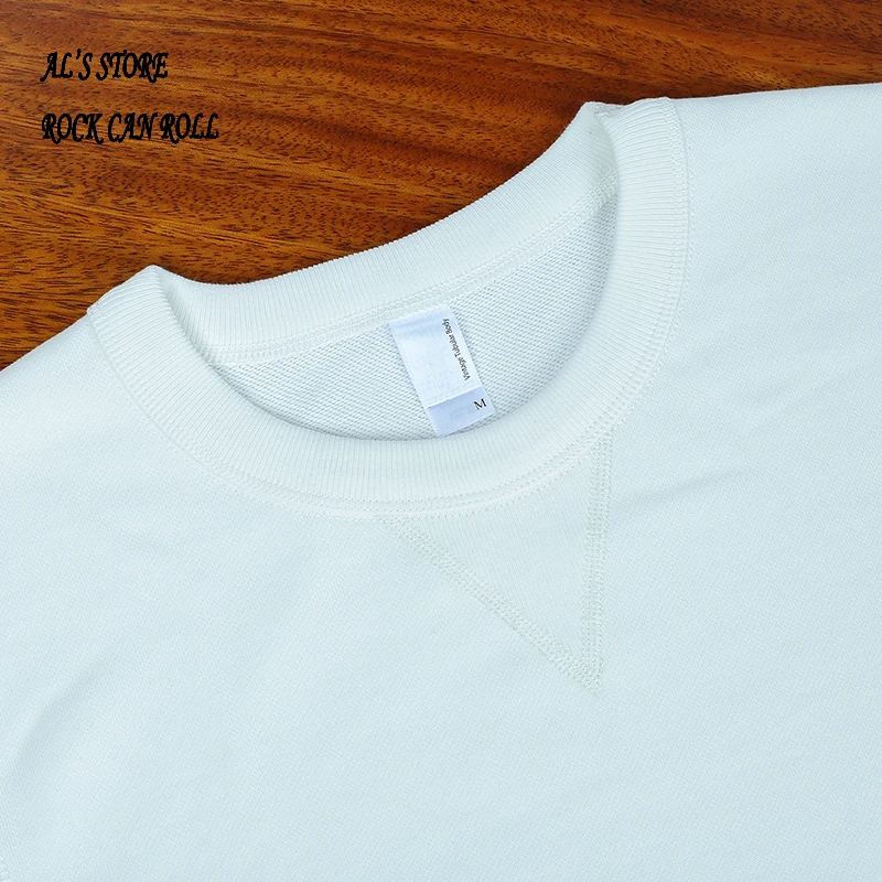 AL6163 Super Quality Heavy Thick Pullover Mans Big Cozy Flexible 400g 14.1oz Cotton Warm Shirt