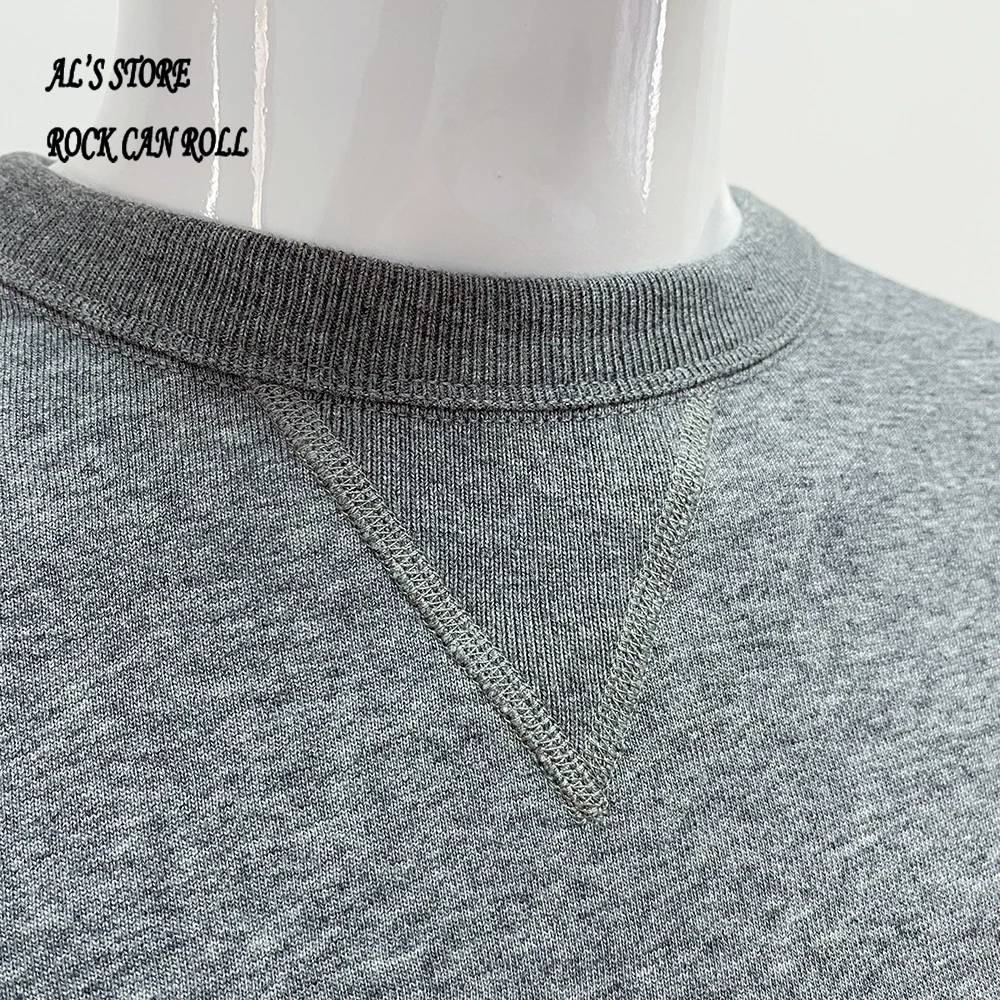 AL6163 Super Quality Heavy Thick Pullover Mans Big Cozy Flexible 400g 14.1oz Cotton Warm Shirt