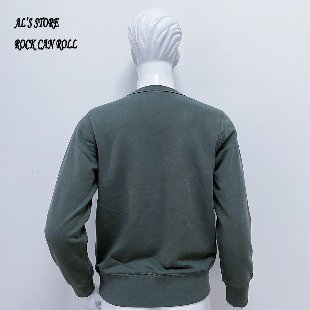 AL6163 Super Quality Heavy Thick Pullover Mans Big Cozy Flexible 400g 14.1oz Cotton Warm Shirt