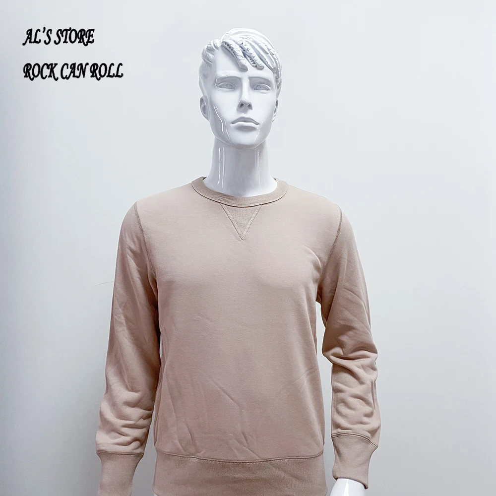 AL6163 Super Quality Heavy Thick Pullover Mans Big Cozy Flexible 400g 14.1oz Cotton Warm Shirt