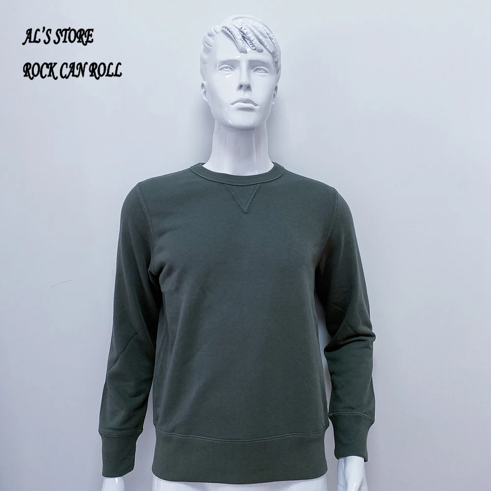 AL6163 Super Quality Heavy Thick Pullover Mans Big Cozy Flexible 400g 14.1oz Cotton Warm Shirt