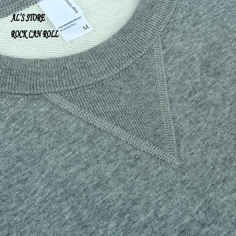 AL6163 Super Quality Heavy Thick Pullover Mans Big Cozy Flexible 400g 14.1oz Cotton Warm Shirt
