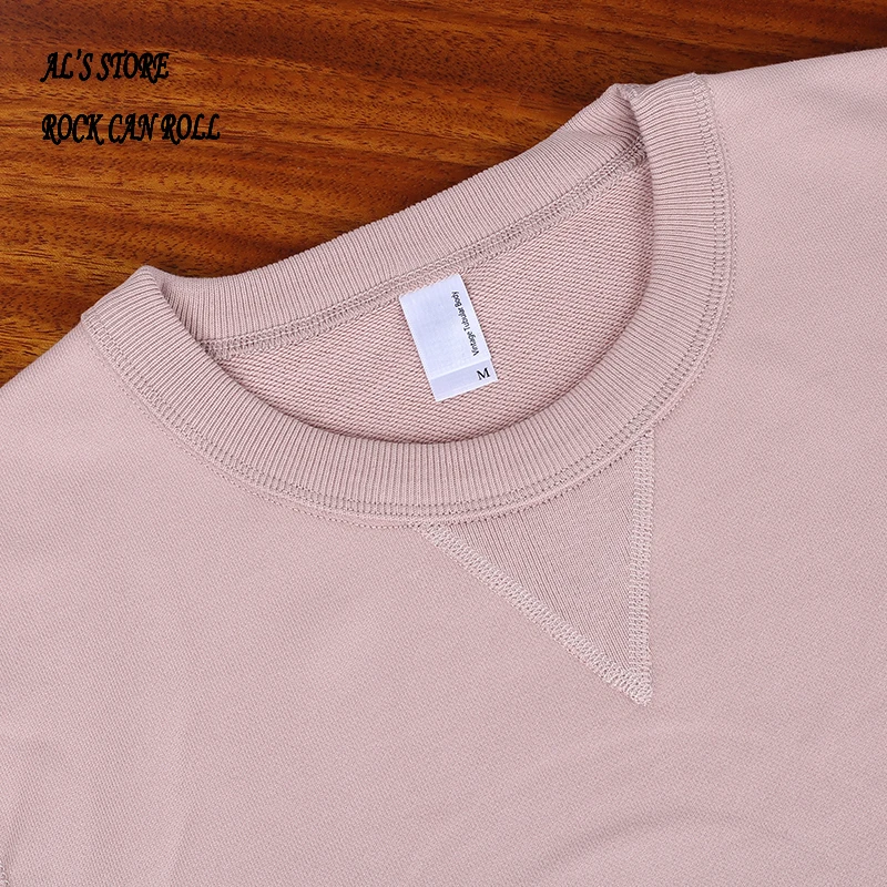 AL6163 Super Quality Heavy Thick Pullover Mans Big Cozy Flexible 400g 14.1oz Cotton Warm Shirt