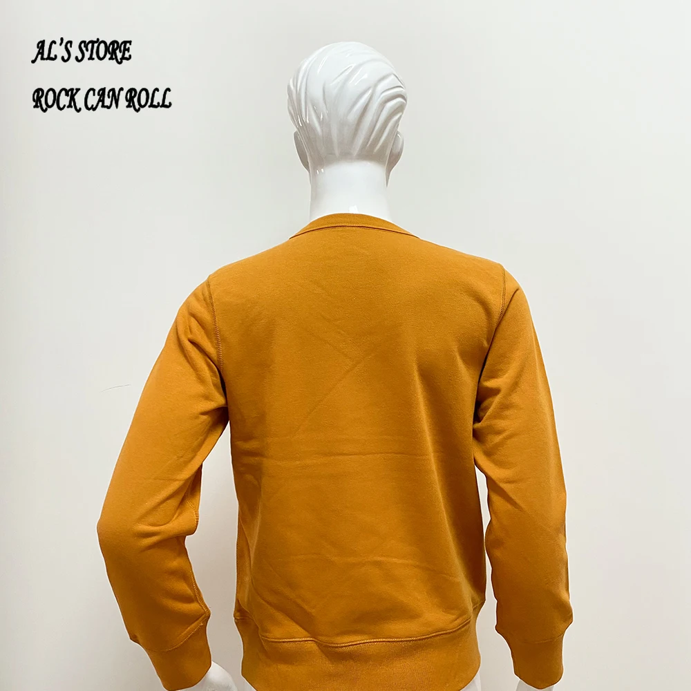 AL6163 Super Quality Heavy Thick Pullover Mans Big Cozy Flexible 400g 14.1oz Cotton Warm Shirt