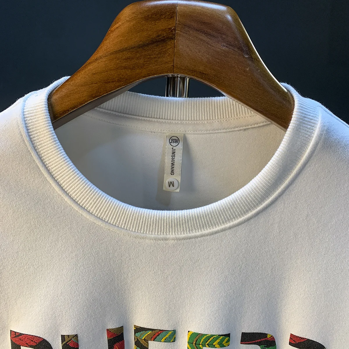Fashion hoodie men's 2024 autumn and winter new trend printed long sleeved T-shirt loose elastic high-end Sweater