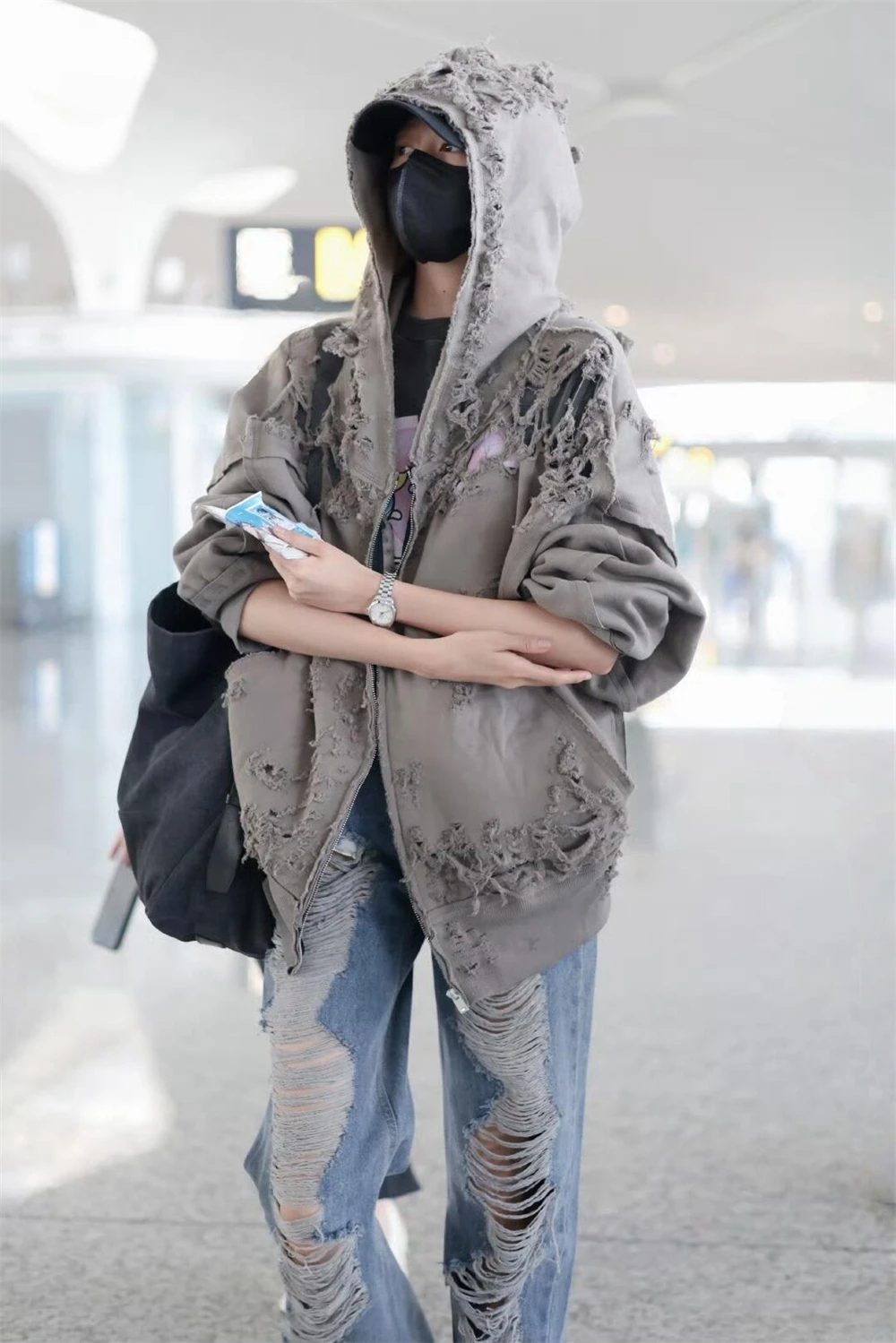 Destroy The Hole Nice Washed Apricot Hoodie Hooded Men Women Oversized Heavy Fabric Unisex Vintage Coats Pullover