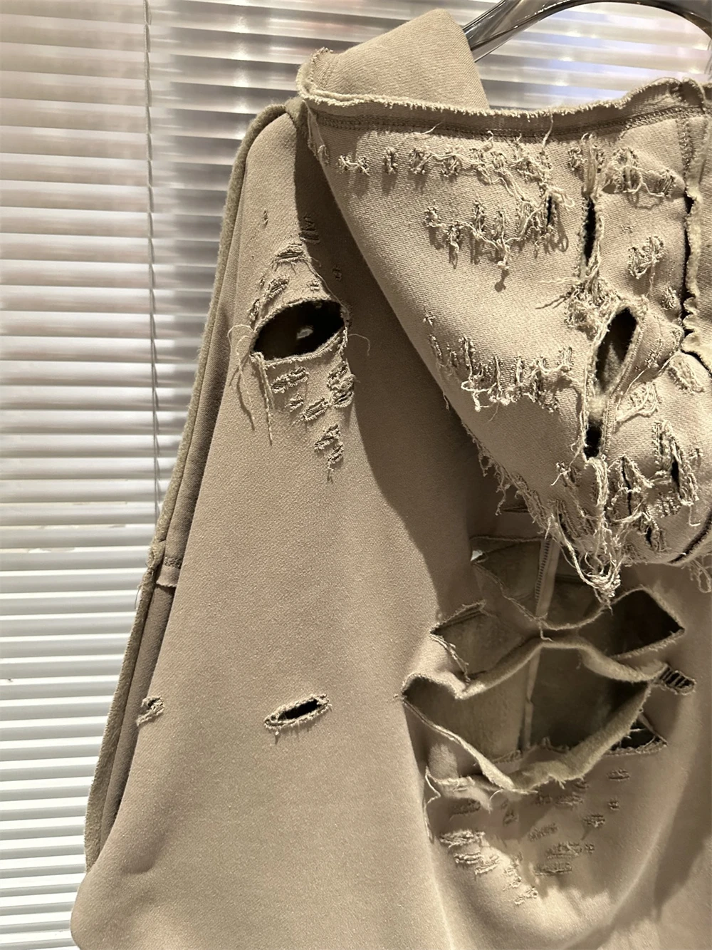 Destroy The Hole Nice Washed Apricot Hoodie Hooded Men Women Oversized Heavy Fabric Unisex Vintage Coats Pullover