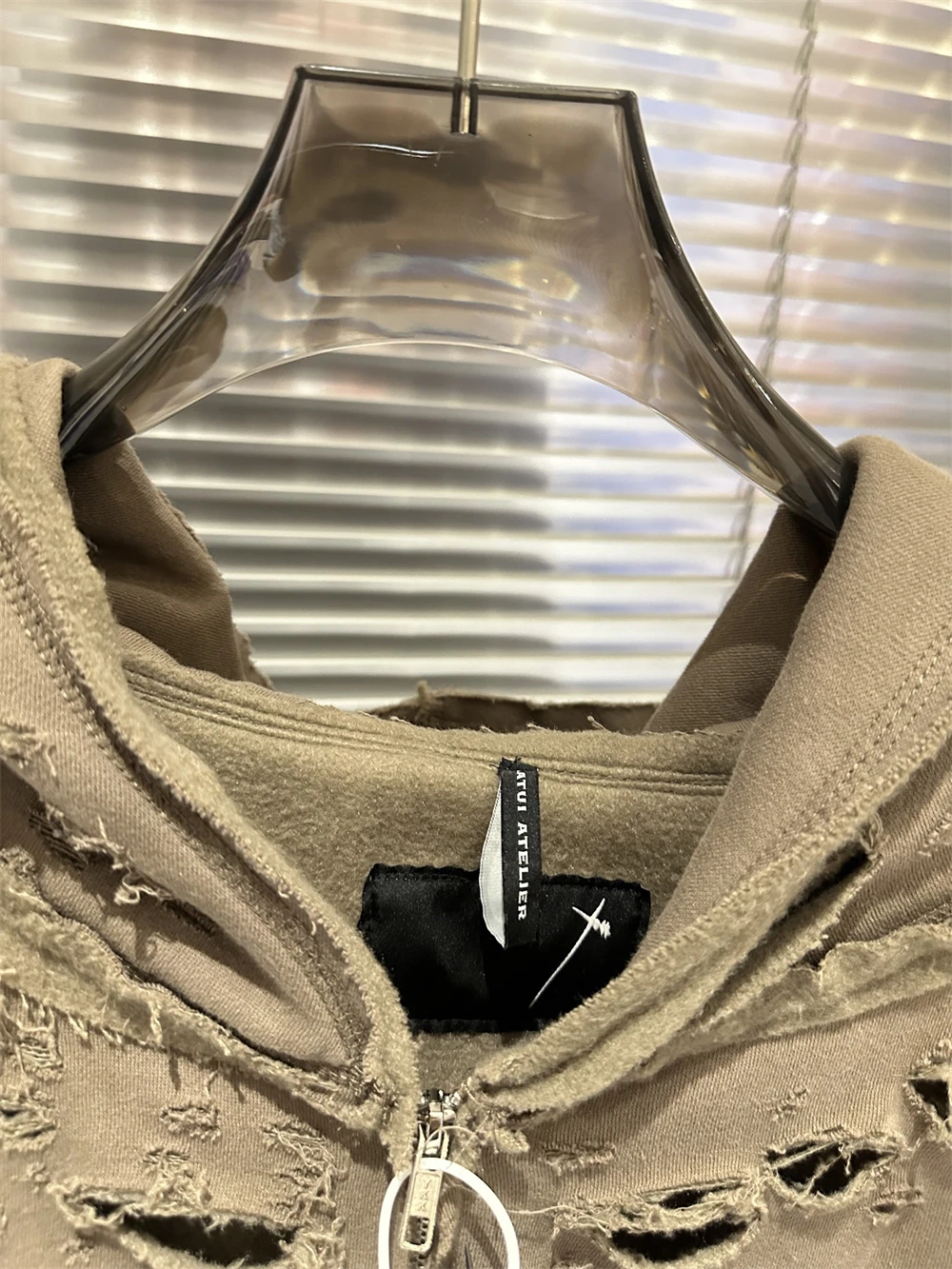Destroy The Hole Nice Washed Apricot Hoodie Hooded Men Women Oversized Heavy Fabric Unisex Vintage Coats Pullover
