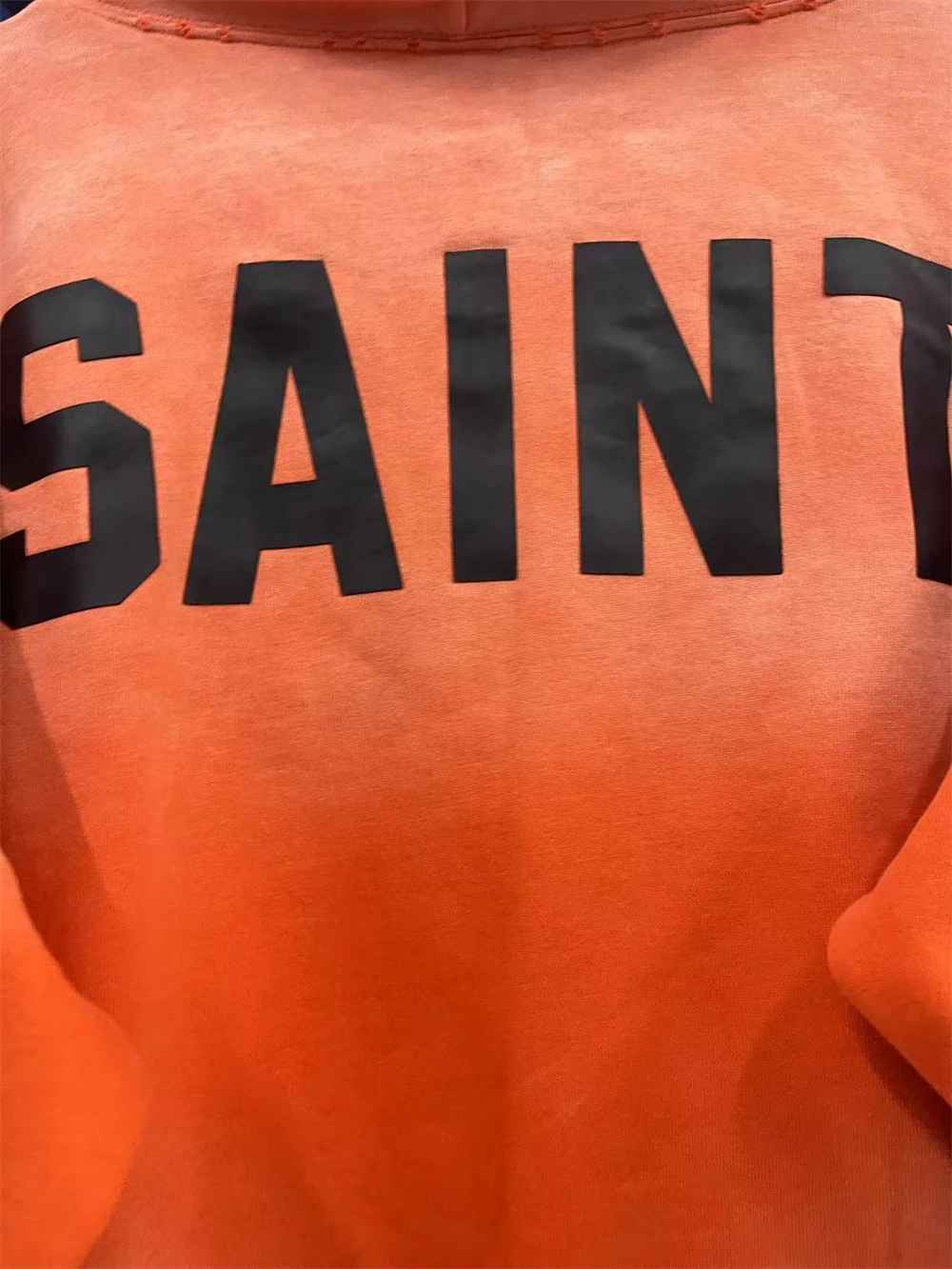 Washed Orange Saint Pullover Men Women Best Quality Hooded Hoodie