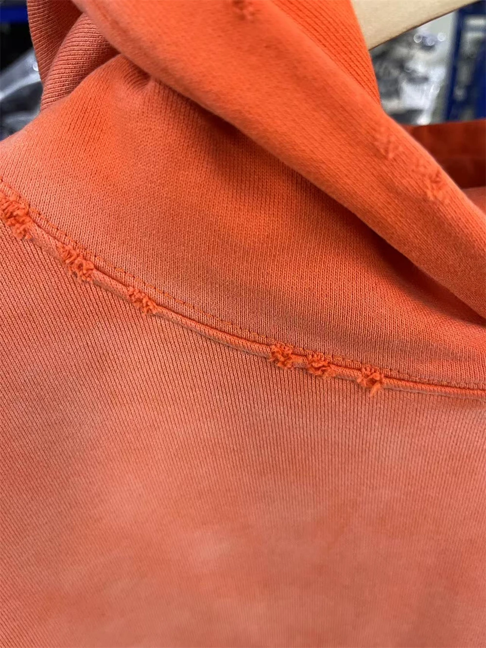 Washed Orange Saint Pullover Men Women Best Quality Hooded Hoodie