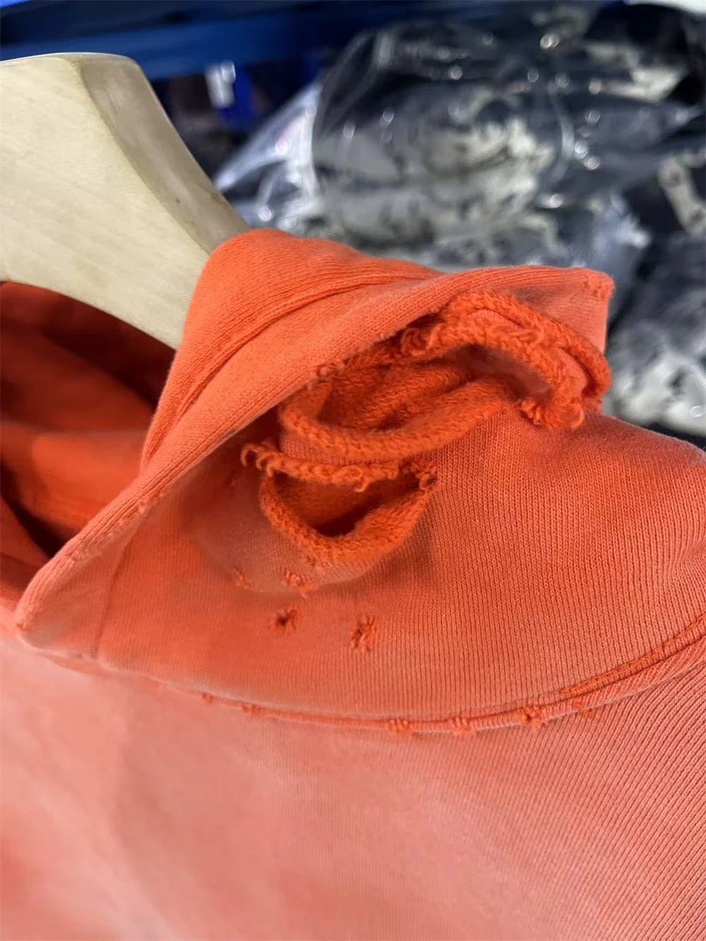 Washed Orange Saint Pullover Men Women Best Quality Hooded Hoodie