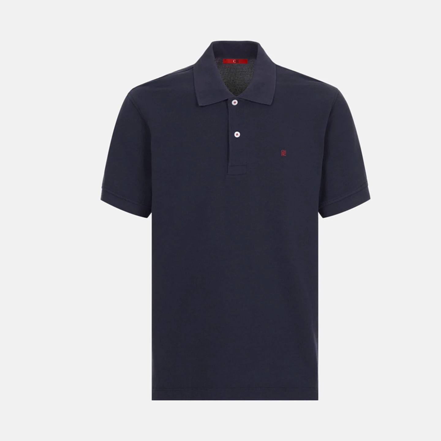 CH Breathable Mens Polo Shirts Lapel Button Short Sleeve Tiny Logo Solid Color Multi Colors Business Casual Tees