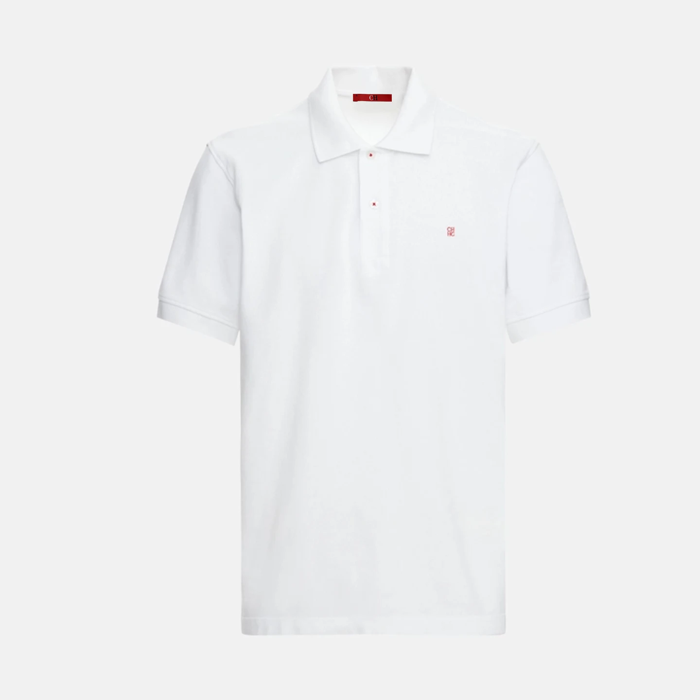 CH Breathable Mens Polo Shirts Lapel Button Short Sleeve Tiny Logo Solid Color Multi Colors Business Casual Tees