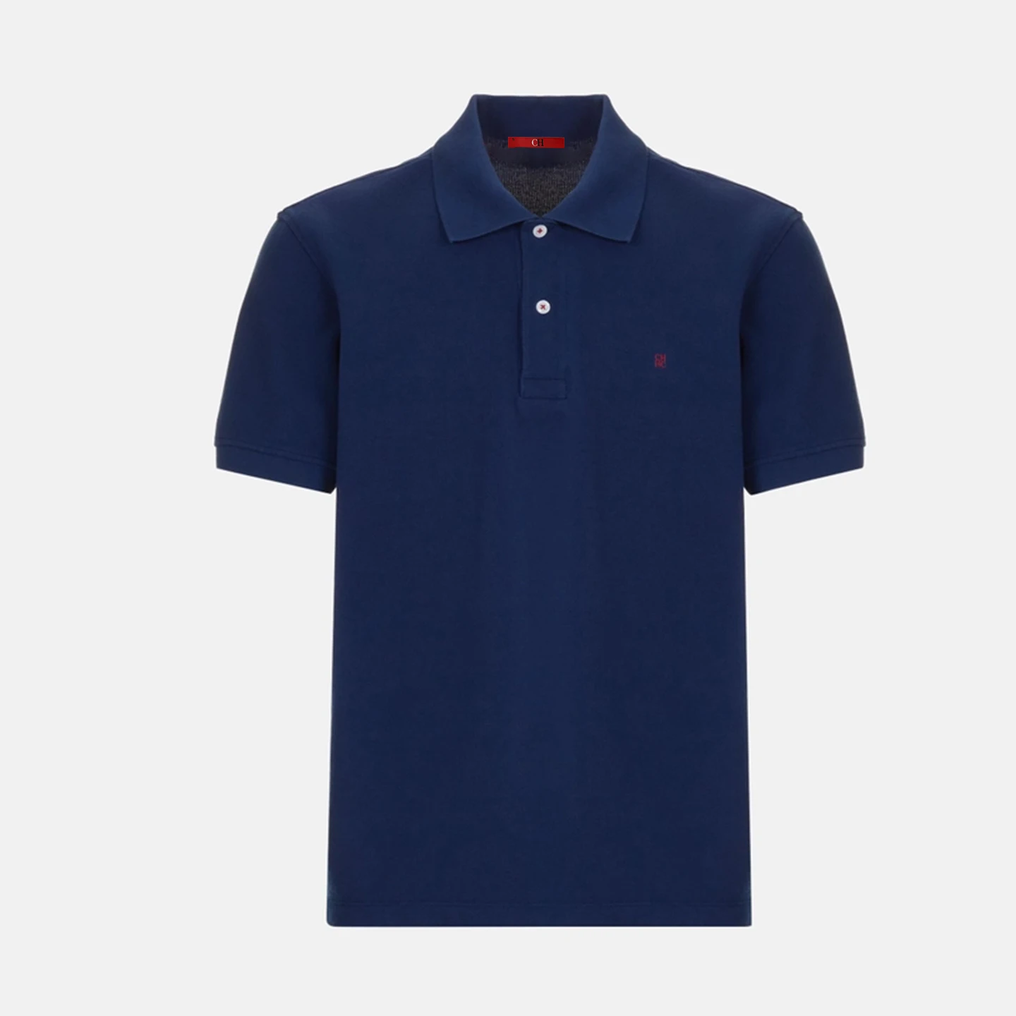 CH Breathable Mens Polo Shirts Lapel Button Short Sleeve Tiny Logo Solid Color Multi Colors Business Casual Tees