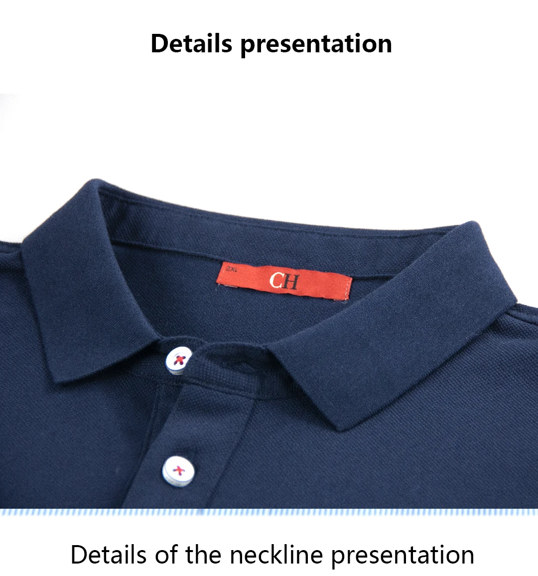 CH Breathable Mens Polo Shirts Lapel Button Short Sleeve Tiny Logo Solid Color Multi Colors Business Casual Tees
